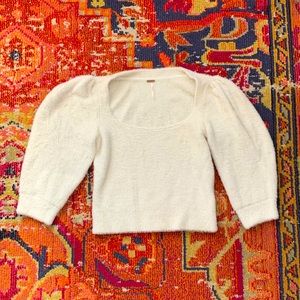 Free People Cream Sweater